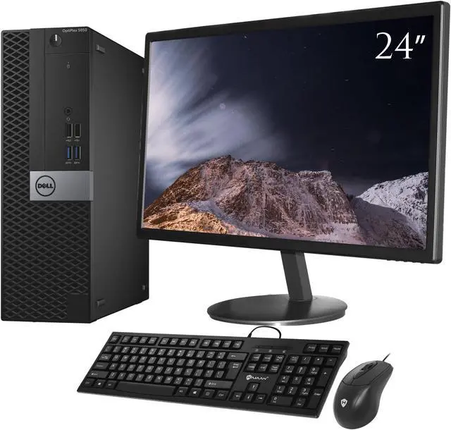 Alt view image 2 of 5 - DELL Optiplex 5050 SFF Desktop PC  Computer - Core i5 -6th Gen 6500 - 3.20Ghz 32GB RAM 1TB SSD  - BrandNew 24" Screen Monitor (HDMI)-New Wired KB & Mouse Combo