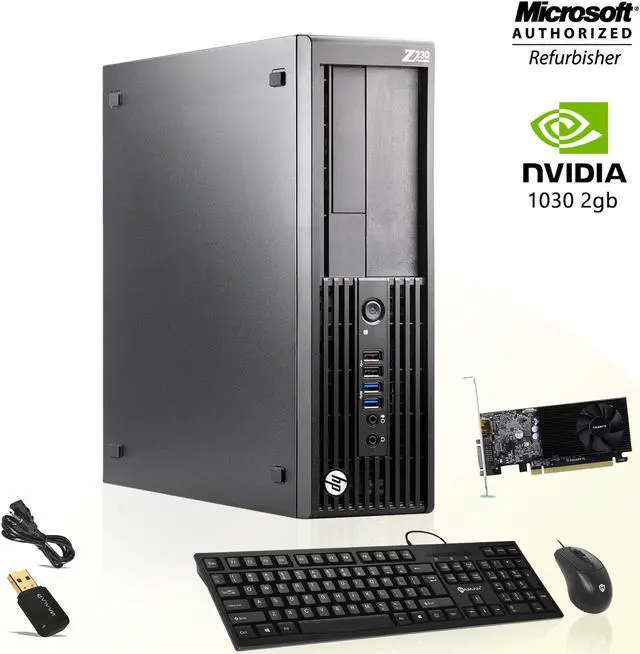Main image of Gaming desktop PC Computer HP Z230 Small Form Factor (SFF)  Core i5 4th Gen 4570 Upto 3.60 Ghz 8GB DDR3 1TB SSD (NVIDIA GeForce GT 1030 2GB DDR3)Win 10 Home New KB, Mouse,WiFi Adapter