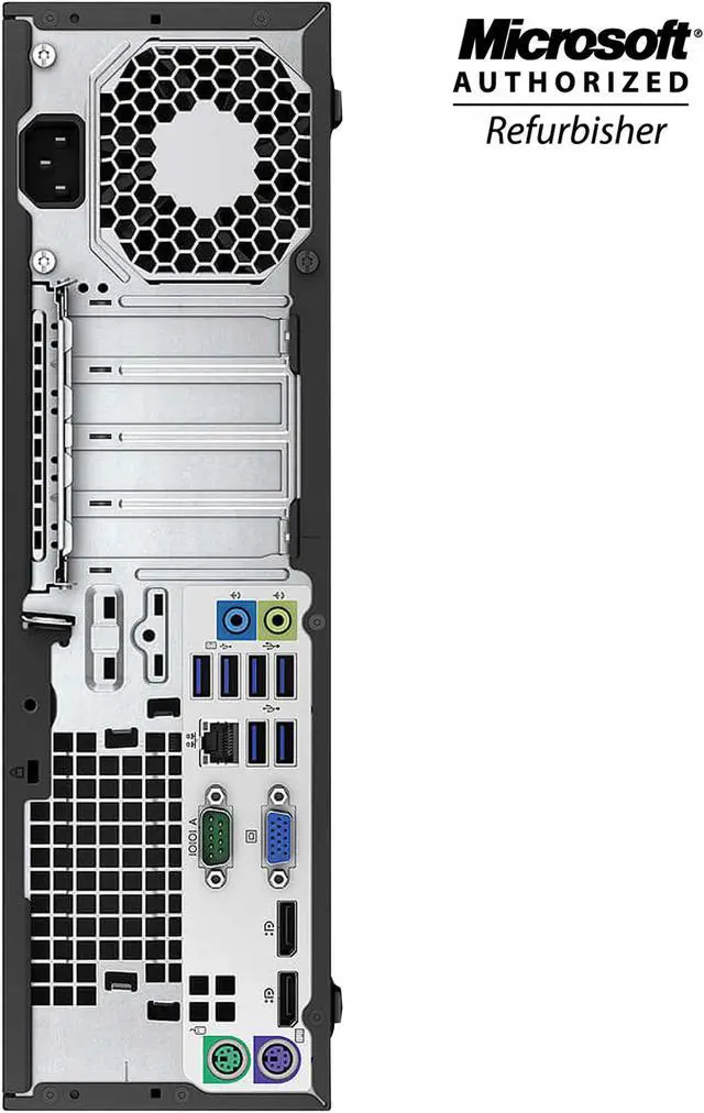 Alt view image 3 of 7 - HP EliteDesk 800 G1 SFF Desktop Computer Core i5 4570 8GB RAM 256GB SSD With Brand 20" video-calling monitor, Windows 10 Pro, New Free Keyboard, Mouse,Power cord,WiFi Adapter