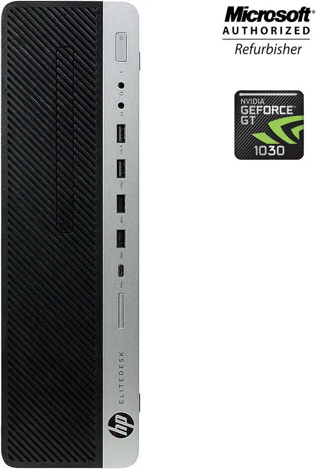 Refurbished: HP EliteDesk 800 G3 SFF Gaming Desktop Computer