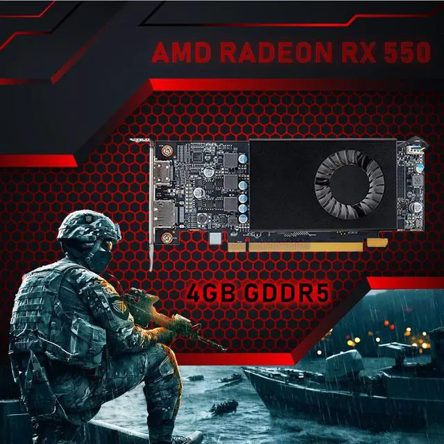 Alt view image 4 of 6 - HP Gaming Desktop Computer intel Core i5 New 512GB SSD 16GB RAM With New AMD Radeon RX550 DDR5 4GB Memory, Windows 10 Pro, New free wireless Keyboard & Mouse, WiFi Adapter