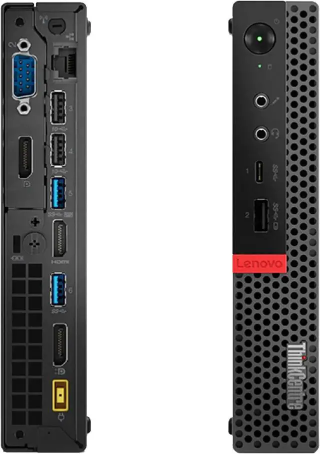 Alt view image 4 of 7 - Lenovo ThinkCentre Business Desktop Computer M920x Tiny i7 8th Gen Intel Hexa Core Processor upto 4.60 GHz 32 GB DDR4 RAM 1 TB M.2 SSD With Windows 11 Pro, HDMI, New Wireless Keyboard,Mouse & Wifi