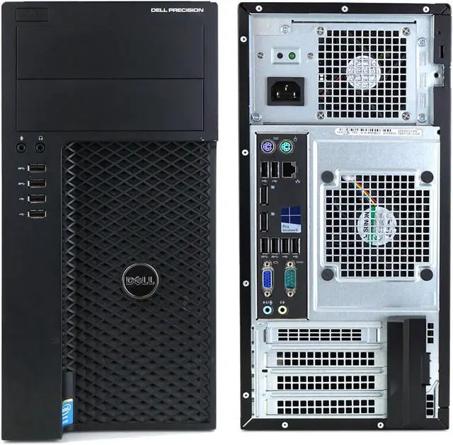 Alt view image 4 of 5 - Dell Precision T1700 Workstation Business Desktop Tower Computer Core i5 4570 Upto 3.60 Ghz 8GB RAM 512GB SSD - Win 10 Pro - Keyboard & Mouse Combo