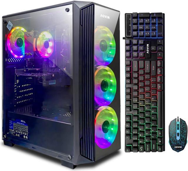 MTG Khuno Gaming Tower PC- Intel Core i7 4th Gen, RTX 3060 12GB 192 Bits,  16GB RGB ARGB Ram, 512GB Nvme, 2TB HDD, 27 Inch 165HZ Gaming Monitor, Gamer