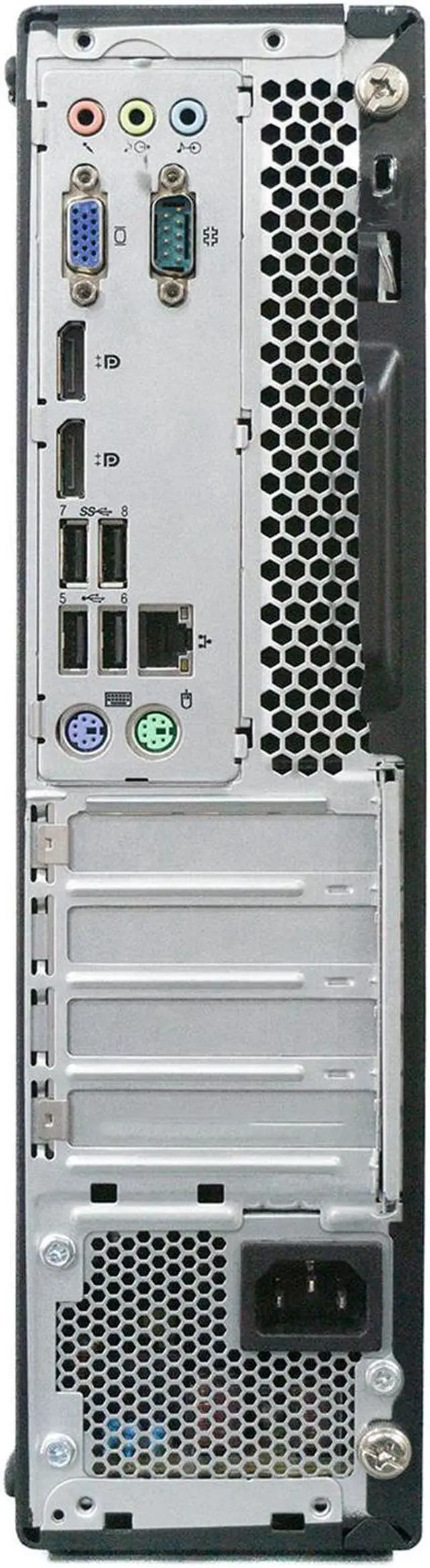 Alt view image 3 of 5 - Business Desktop Lenovo ThinkCentre SFF PC, Intel Core i7 - 6700 @3.40GHz - 8MB Cache, 16GB DDR4 RAM - 1TB SSD, WiFi, BT, Windows 10 Pro, Wireless Keyboard & Mouse Included - Black