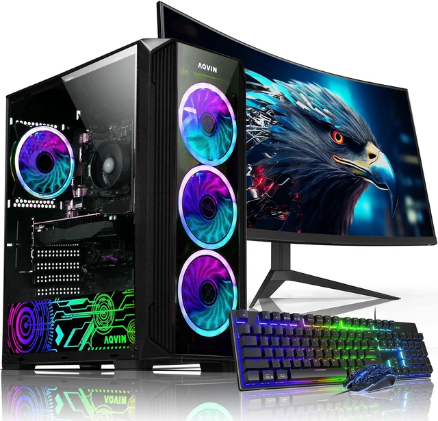 AQVIN ZForce Gaming Desktop Computer Windows 11 Pro High