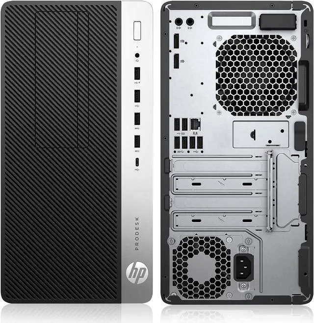 Alt view image 4 of 8 - HP ProDesk 600 G5 Microtower High-Performance Computer Windows 11 Pro Desktop Computer - Hexa Cord I5-9500 8th Gen CPU Up to 4.40 Ghz | 32GB RAM | 2TB NVMe SSD | Built-in WiFi  | HDMI | Silver/Black