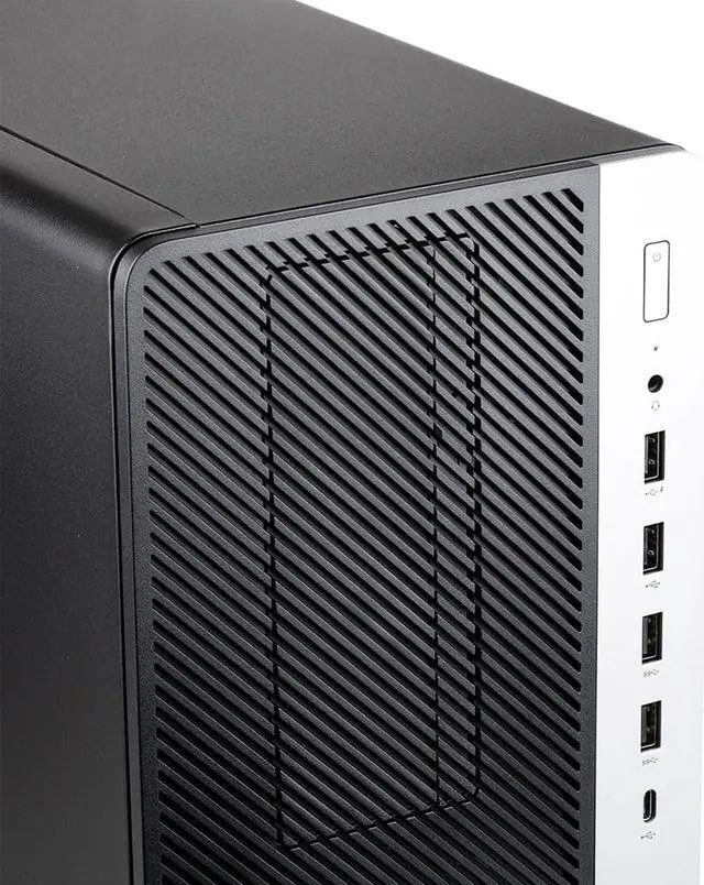 Alt view image 3 of 8 - HP ProDesk 600 G5 Microtower High-Performance Computer Windows 11 Pro Desktop Computer - Hexa Cord I5-9500 8th Gen CPU Up to 4.40 Ghz | 32GB RAM | 2TB NVMe SSD | Built-in WiFi  | HDMI | Silver/Black