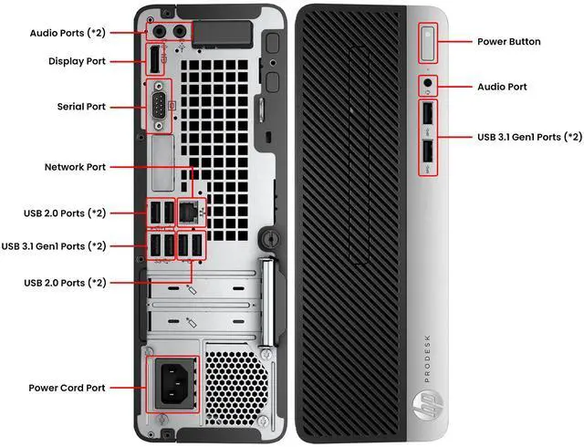 Alt view image 2 of 6 - HP ProDesk 400 G6 SFF Windows 11 Pro Desktop PC - Intel Octa-Core I7-9700 CPU Up to 4.70 GHz | 32GB RAM | 512GB NVMe SSD | Free Wireless keyboard and mouse