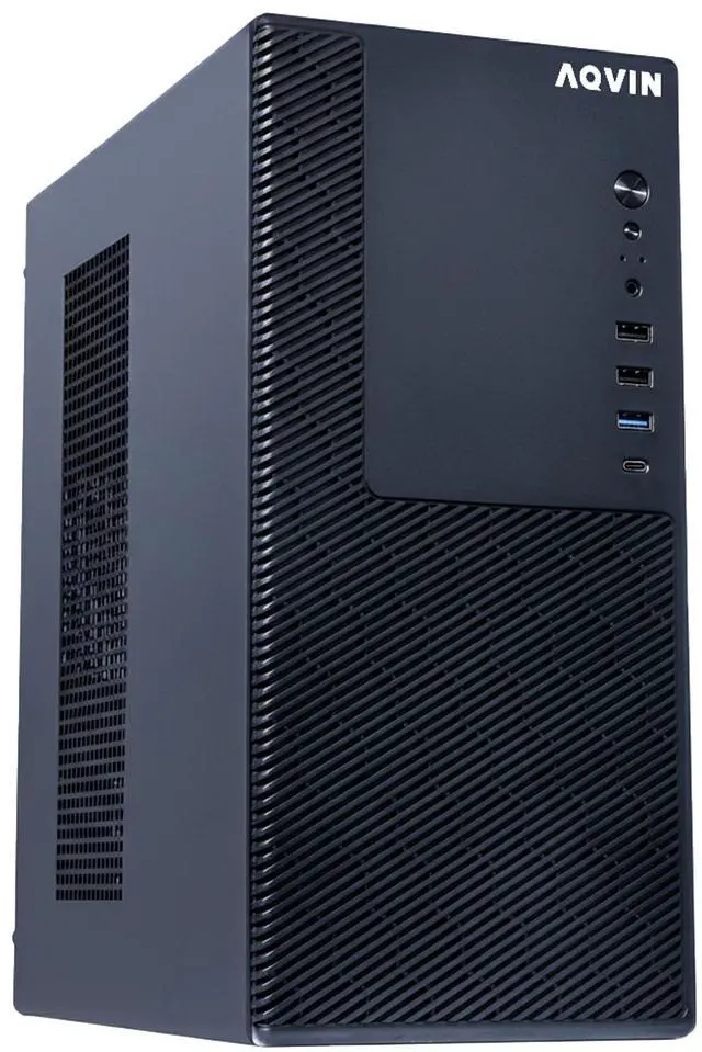 Main image of AQVIN MTX60 Business Desktop Minitower Computer PC - Intel Hexa Core I7 Processor Up to 4.60GHz | 32GB DDR4 RAM | 512GB NVMe SSD | Windows 11 Pro | AX900 WiFi Bluetooth | Keyboard and Mouse