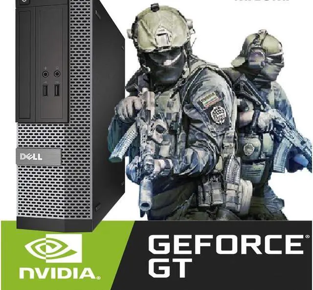 Alt view image 2 of 4 - Gaming Computer PC Dell 3020 sff Desktop Intel i5-4570 4th Gen Quad Core 16GB RAM 500GB HDD Hard drive Inbuilt Nvidia GT1030 Graphics Video card HDMI Windows 10 Pro WiFi