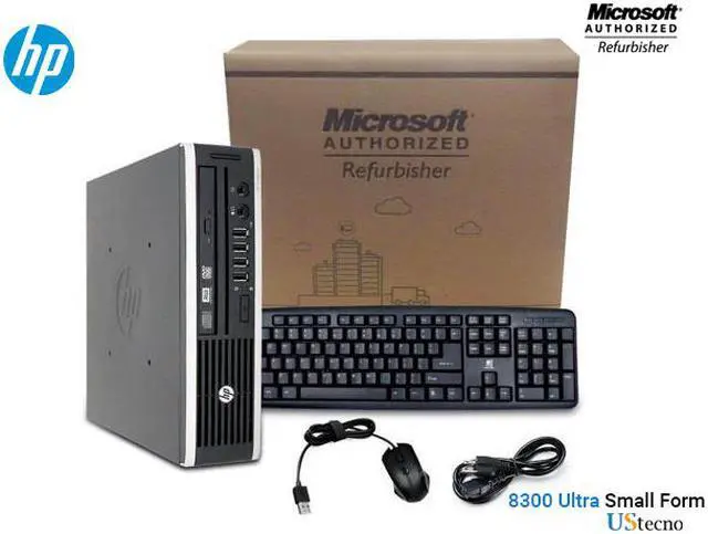 Main image of Business Desktop HP Compaq Elite 8300 Ultra Small Form Factor (USFF)   Intel Core i5 3rd Gen 3470S (2.90GHz) Windows 10 Pro included Wifi, Keyboard and Mouse Combo - US Tecno