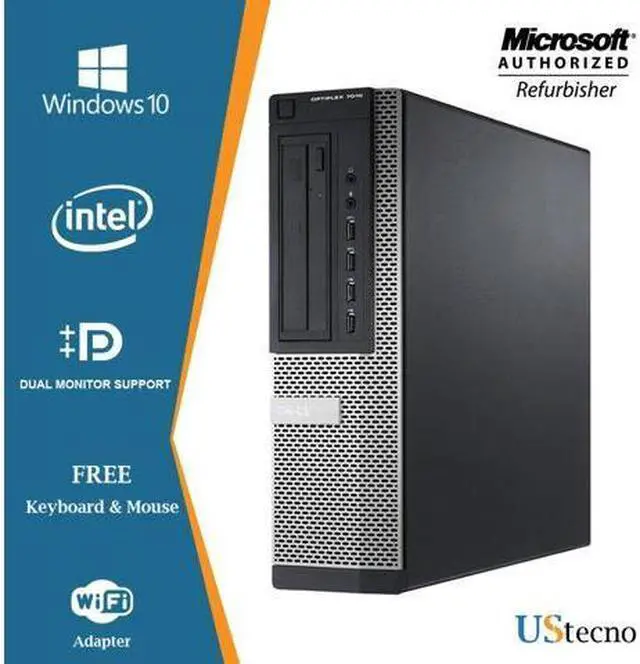 Alt view image 3 of 5 - Dell Optiplex 7010 Business Desktop Computer, Intel Quad Core i5-3570 up to 3.6GHz Processor, 8GB DDR3 RAM, 1TB SSD, USB 3.0, Wifi, Windows 10 Professional