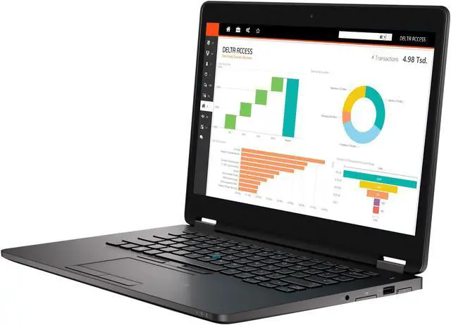 Alt view image 2 of 3 - Dell Latitude E7470 Notebook |14" HD Display | Intel Core i7 6600U | Upto 2.60 Ghz | 16GB DDR4 | Memory | 256GB SSD | Webcam, Backlit Keyboard | HDMI | Windows 10 Pro- 64 Bit