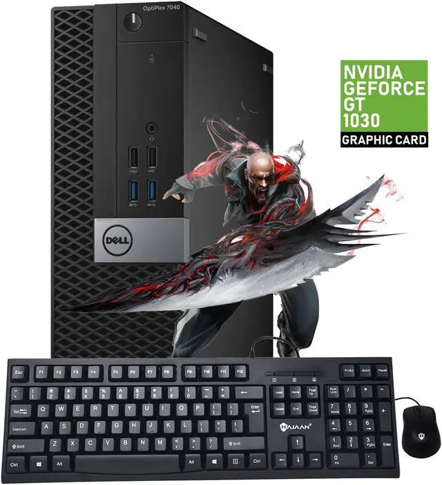 Alt view image 2 of 7 - Gaming Desktop PC Dell Optiplex SFF Core i7 6th Gen upto 4.00Ghz 32GB DDR4 RAM New 2TB SSD With NVIDIA Geforce GT 1030 2GB DDR5 - Windows 10 Pro , HDMI With New Keyboard, Mouse, Power cord