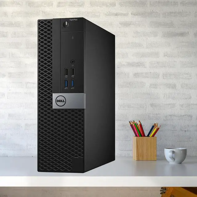 Alt view image 3 of 6 - DELL Desktop Computer 7040-SFF Intel Core i7 Processor (3.40GHz) ,16GB DDR4 - 1TB SSD, DVD, HDMI, Windows 10 Pro 64-bit, Keyboard & Mouse - Black
