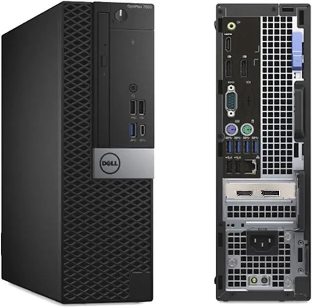 Alt view image 5 of 5 - Dell OptiPlex 7050 SFF Desktop Computer PC | Intel Core i7 - 7th Gen (7700) Processor @3.60 GHz | 16GB RAM - 2 TB SSD | HDMI, Wifi, BT | (Windows 10 Pro) RGB Mouse + Keyboard - Black (Refurbish PC)