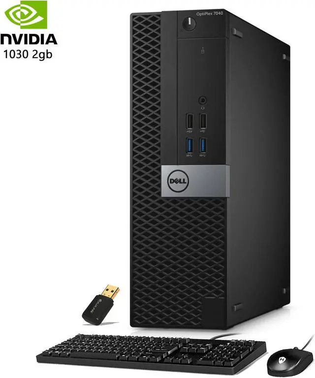Alt view image 2 of 6 - Gaming Desktop PC Dell Optiplex 7040 SFF, Intel core - i5 Processor upto 3.60Ghz, 16GB DDR4 RAM 512 GB SSD, NVIDIA Geforce GT 1030 2GB DDR4, Windows 10 Pro, HDMI, Keyboard & Mouse, Power cord - Black