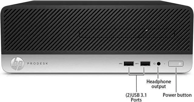 Alt view image 4 of 7 - Desktop PC HP ProDesk 400 G4 SFF Business Computer (Core i5-7500 7th GEN/ 8GB RAM/ 512GB SSD/ Windows 10 Pro) Intel Processor - Black/Silver
