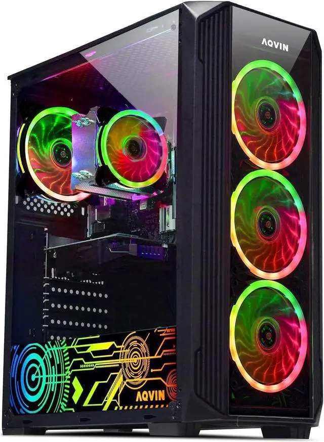 Main image of AQVIN ZForce Gaming Desktop Computer PC - Windows 11 Pro - Intel i5 Processor upto 4.00 GHz - NVIDIA GTX 1650 4GB GDDR5 Gamers Card - 2TB SSD - 32GB DDR4 RAM - WiFi - RGB Gaming Keyboard & Mouse