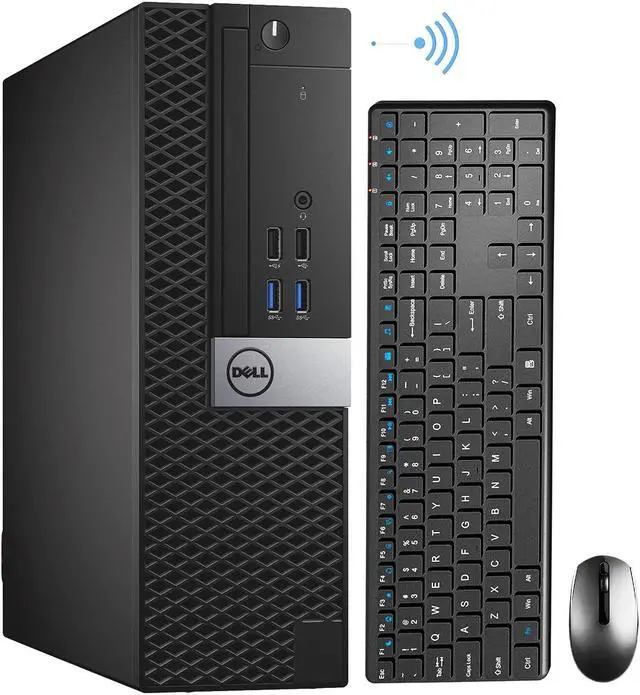 Main image of Dell OptiPlex 7040 SFF Business Desktop Computer PC | Intel i7 Quad-Core Processor | 16GB DDR4 RAM | 256GB NVMe SSD | Windows 10 Pro | Built-in WiFi | Bluetooth 5.2 | HDMI | Wireless Keyboard Mouse