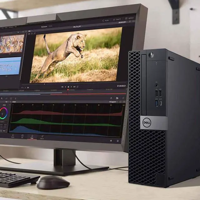 Alt view image 4 of 7 - Dell OptiPlex 7060 Windows 11 Pro Desktop Computer SFF, Intel 8th Gen i5-8500 Hexa Core,32GB DDR4 Ram 1TB NVMe M.2 SSD, AX210 Built-in WIFI 6E & Bluetooth 5.2,New Wireless Keyboard & Mouse(REFURB_)