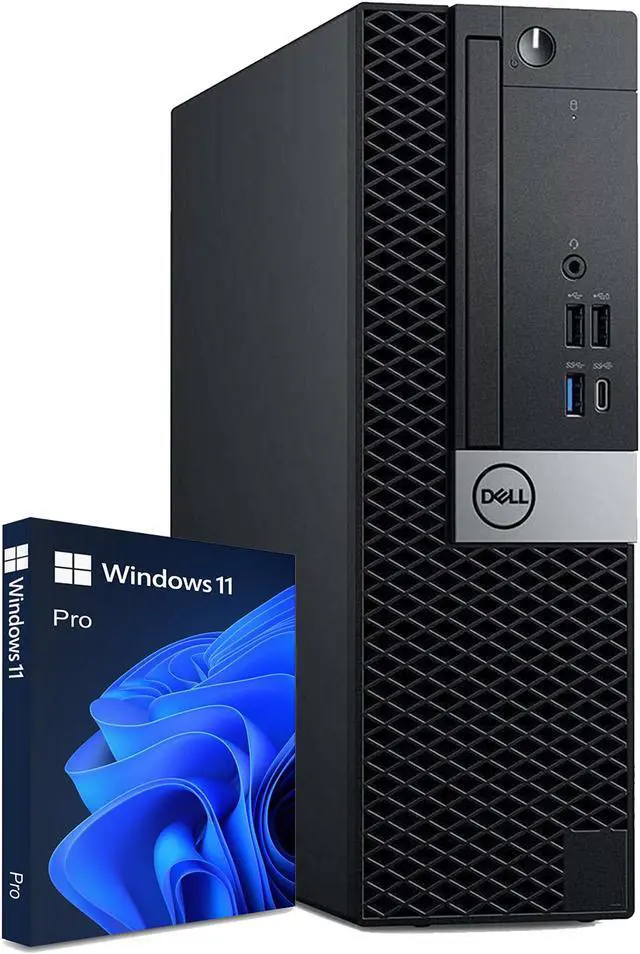 Alt view image 2 of 7 - DELL Grade A Business Desktop OptiPlex 5060 SFF Intel Core i5-8500 32GB DDR4 512 GB SSD Windows 11 Pro 64-bit Wireless Keyboard and Mouse