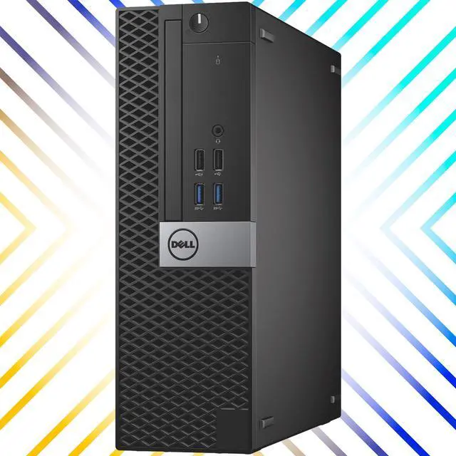 Alt view image 4 of 6 - Dell OptiPlex 7040 SFF Desktop Computer PC Intel Quad Core i7-6700 3.20GHz AX200 Built-in WIFI 6 Bluetooth 16GB DDR4, 512GB NVMe M.2 SSD 2TB HDD HDMI Wireless Keyboard & Mouse Windows10 Pro (Renewed)