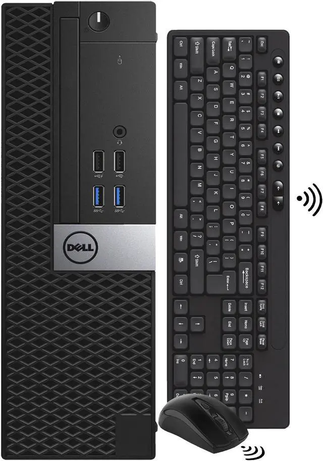 Main image of Dell OptiPlex 7040 SFF Desktop Computer PC Intel Quad Core i7-6700 3.20GHz AX200 Built-in WIFI 6 Bluetooth 16GB DDR4, 512GB NVMe M.2 SSD 2TB HDD HDMI Wireless Keyboard & Mouse Windows10 Pro (Renewed)