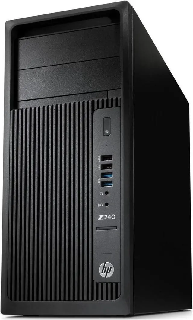 Alt view image 3 of 7 - HP Gaming PC Z240 Mini Tower Workstation Intel Core i7 GeForce RTX 3050 32GB DDR4 RAM 512GB SSD Windows 10 Pro RGB Keyboard Mouse