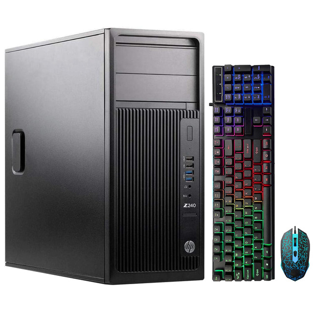 HP ProDesk 600 G4 Gaming/Workstation Desktop PC - Intel I5-8500 3.0GHz, 32GB RAM, 512GB SSD, GT 1030, Windows 11 Home (Refurbished)