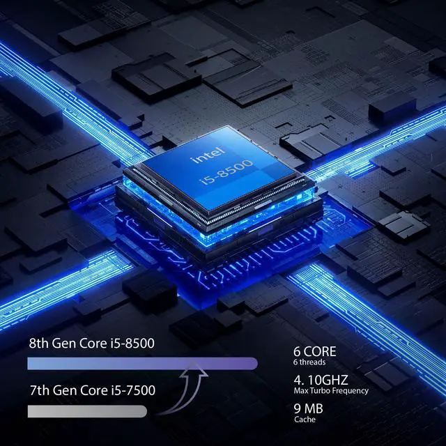 Alt view image 3 of 6 - HP ProDesk 600G4 Desktop Computer | Hexa Core Intel i5 (3.2) | 8GB DDR4 RAM | 512GB SSD Solid State | Windows 11 Professional | Home or Office PC | Wireless Keyboard and Mouse | WIFI | Bluetooth