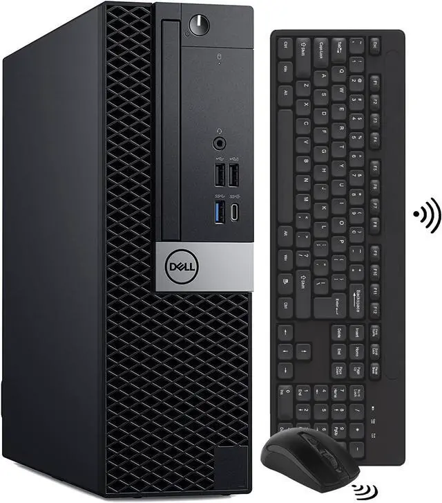 Alt view image 2 of 7 - Dell OptiPlex 7060 Windows 11 Pro Desktop Computer SFF| Intel Hexa Core 8th Gen i5-8500 | 32GB DDR4 Ram 512GB NVMe M.2 SSD | AX210 Built-in WIFI 6E & Bluetooth 5.2 | Wireless Keyboard & Mouse(REFURB_)