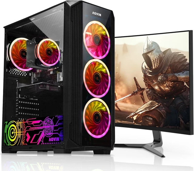 Refurbished: Gaming Desktop PC AQVIN Tower Computer ~ Intel Core i7 ...