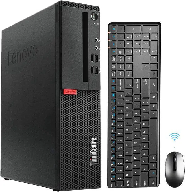 Alt view image 2 of 7 - Lenovo ThinkCentre SFF Business Desktop PC - Intel Core i7-6700 Processor Up to 4.00 | 32GB DDR4 RAM | 512 GB SSD | Bluetooth WIFI | Windows 10 Pro, Wireless Keyboard/Mouse included - Black
