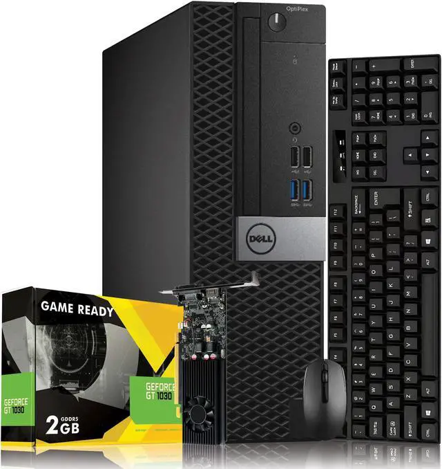 Main image of Dell Optiplex 5050 SFF Desktop Computer PC - Intel Core I7-6700 Up to 4.00 GHz | 16GB DDR4 RAM | 512GB SSD | GeForce GT 1030 2GB GPU(HDMI) | Windows 10 Pro | Wireless Keyboard and Mouse