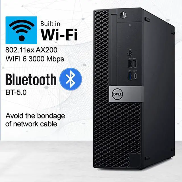Alt view image 5 of 7 - DELL OptiPlex 5060-SFF Business Desktop PC - Intel Core i7-8700 32GB DDR4 1 TB NVMe SSD Windows 11 Pro 64-bit Wireless Keyboard Mouse