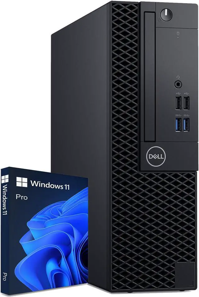 Main image of Dell OptiPlex 3070 SFF Desktop PC with Windows 11 Pro | Intel Core i5-9500 Six-Core Processor (Up to 4.4GHz) | 16GB DDR4 RAM | 1TB SSD + 1TB HDD | WiFi & Bluetooth | Home/Office & Business Computer