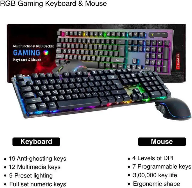 Alt view image 7 of 7 - Dell Optiplex 7060 Business Desktop Computer | Hexa Intel i5 (3.2) | 16GB DDR4 RAM | 1TB SSD Solid State | Windows 11 Professional | WiFi + Bluetooth | RGB Gaming Keyboard Mouse |Home or Office PC