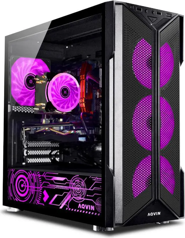 Main image of AQVIN-AQ20 TOWER GAMING PC - RGB (INTEL CORE i7| 32GB RAM| 2TB SSD| RTX 4060 8GB| WINDOWS 11 PRO) High-Performance Desktop Computer