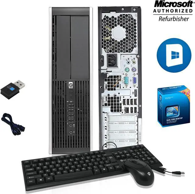 Alt view image 6 of 8 - Hp Compaq 6200 SFF Desktop Computer Intel Core i3 2100 8GB 500GB HDD DVD Windows 10 Home New Free Keyboard, Mouse,Power cord,WiFi Adapter