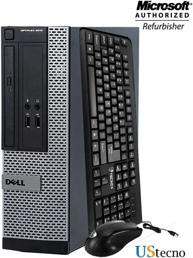 Alt view image 2 of 10 - Dell Optiplex 3010 SFF Desktop Computer Intel Core i5 3470 (3.2 GHz) 8GB DDR3 1TB HDD DVD Windows 10 Professional with Free Keyboard, Mouse,Power cord,WiFi Adapter
