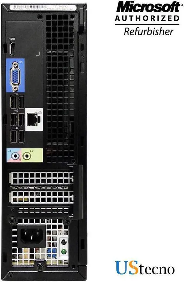 Alt view image 3 of 10 - Dell Optiplex 3010 SFF Desktop Computer Intel Core i5 3470 (3.2 GHz) 8GB DDR3 1TB HDD DVD Windows 10 Professional with Free Keyboard, Mouse,Power cord,WiFi Adapter