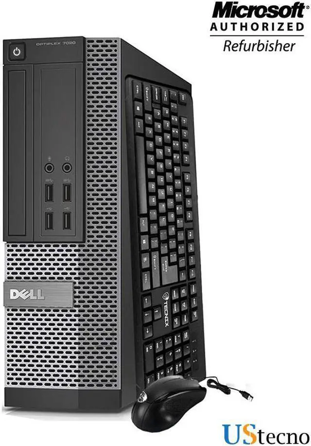 Alt view image 2 of 5 - Grade A -Dell Optiplex 7020 Small Form factor Desktop PC Intel Core i5 4th Gen 4570 16GB 256GB SSD DVD Windows 10 Home New Free Keyboard, Mouse,Power cord,WiFi Adapter