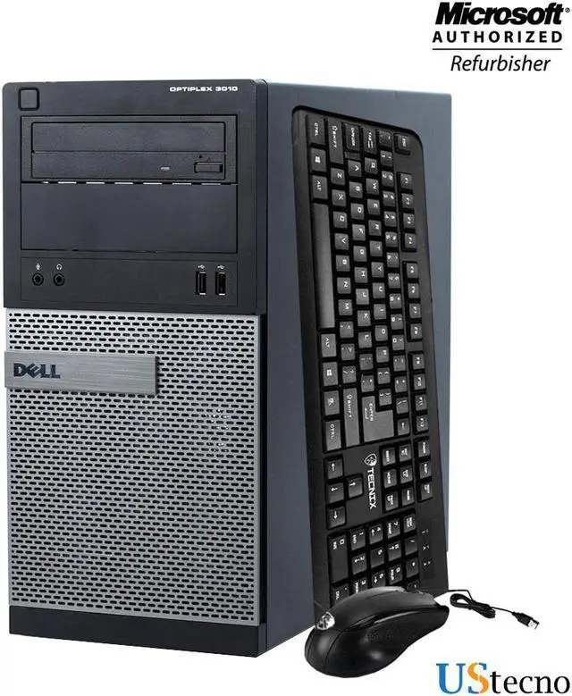 Alt view image 2 of 5 - Dell Optiplex 3010 Tower Desktop Computer Intel Core i5 3470 8GB 1TB HDD DVD Windows 10 Home New Free Keyboard, Mouse,Power cord,WiFi Adapter
