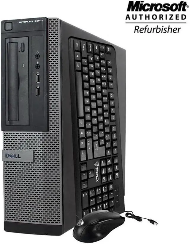 Alt view image 2 of 5 - Dell Optiplex 3010 Desktop Computer Intel Core i5 3470 8GB 1TB HDD DVD Windows 10 Home New Free Keyboard, Mouse,Power cord,WiFi Adapter