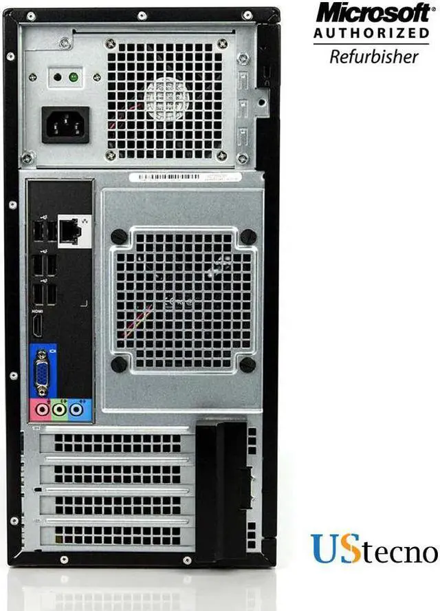 Alt view image 3 of 5 - Dell Optiplex 3010 Tower Desktop Computer Intel Core i5 3470 8GB 1TB HDD DVD Windows 10 Home New Free Keyboard, Mouse,Power cord,WiFi Adapter
