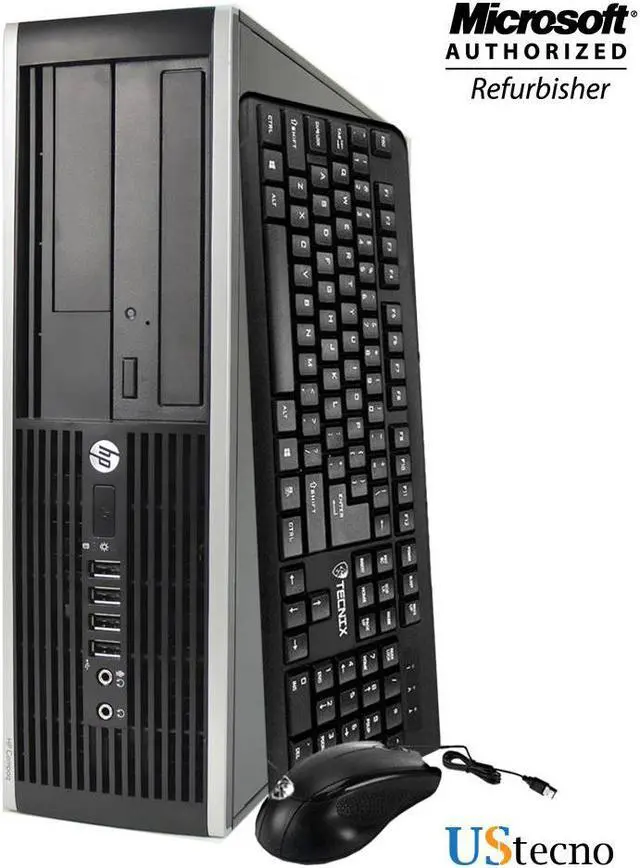 Alt view image 2 of 5 - HP Compaq Elite 8200 SFF Desktop Computer Intel Core i7 2600 8GB 250GB HDD DVD Windows 10 Professional New Free Keyboard, Mouse,Power cord,WiFi Adapter