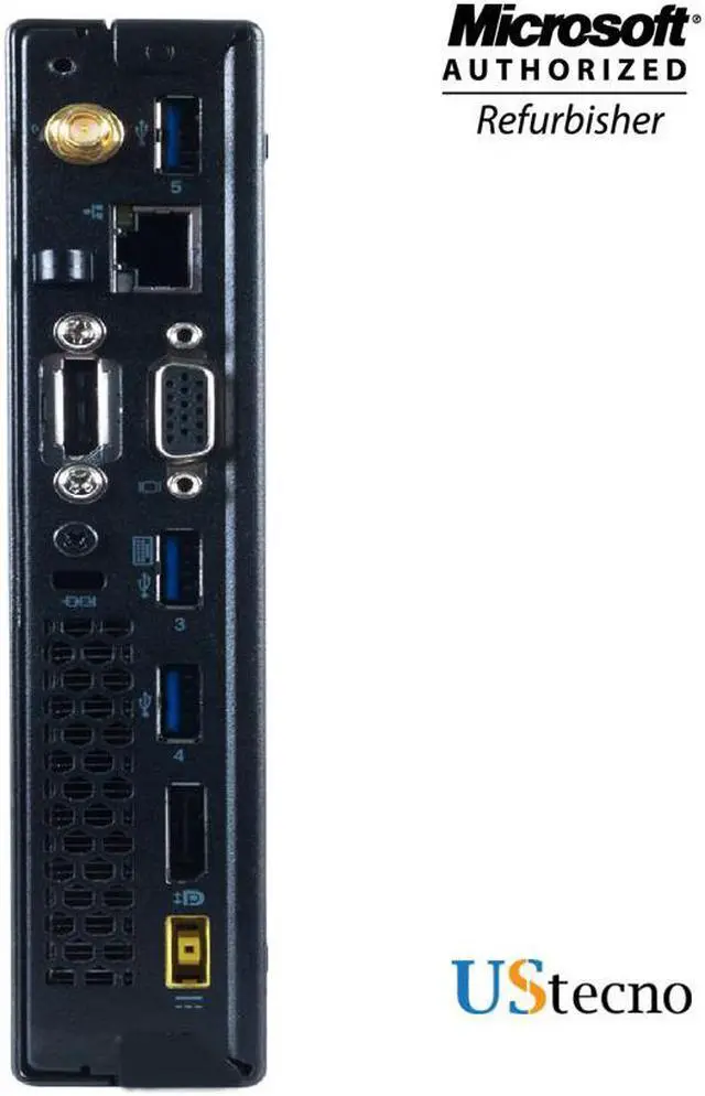 Alt view image 2 of 4 - Lenovo Thinkcentre M93 Tiny Desktop Computer Intel Core i5 4570T 8GB 500GB HDD Windows 10 Home New Free Keyboard, Mouse,Power cord,WiFi Adapter