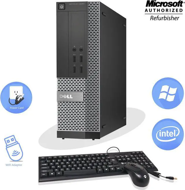 Alt view image 6 of 9 - Dell OptiPlex 9020 SFF Desktop PC Computer Intel Core i5 4570 16GB RAM 320GB HDD DVD Windows 10 Professional New keyboard,mouse,powercord,WiFi-Adapter